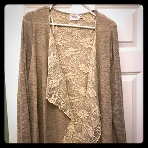 Perch 2XL fly-away cardigan